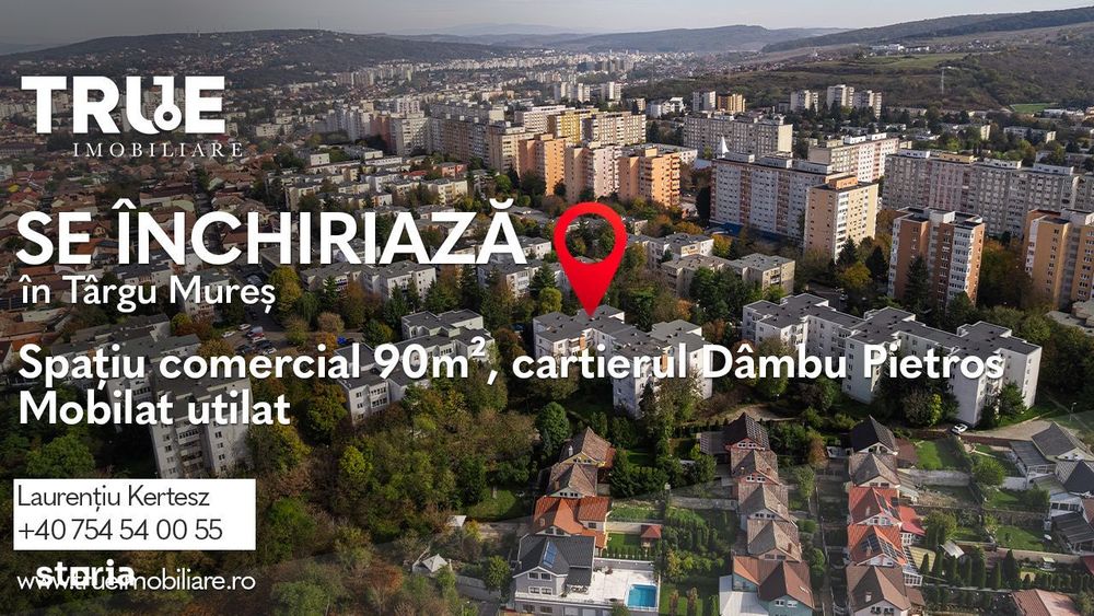 Spațiu comercial 90m² – Dâmbu Pietros, Târgu Mureș