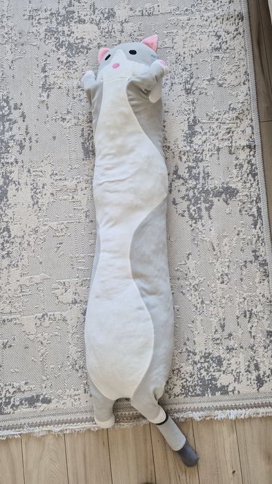 Кот-Батон серый 110см