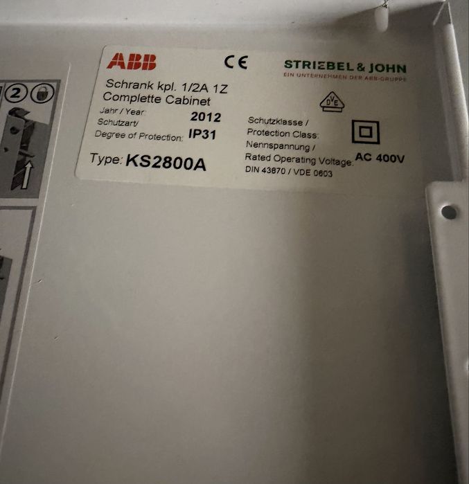 Tablou electric ABB ks2800a