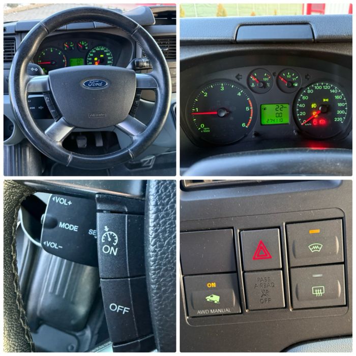 FORD TRANSIT 4X4 CAMPER OMOLOGAT EURO5 clima pilot fara rugina km real