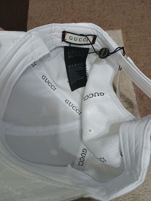 Șapcă Gucci Monogram - Albă (Nouă)