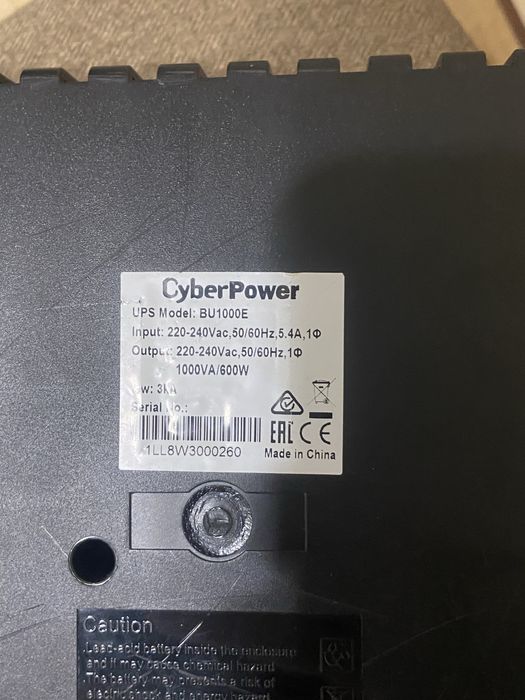 ИБП CyberPower Bu1000e 1000va/600w