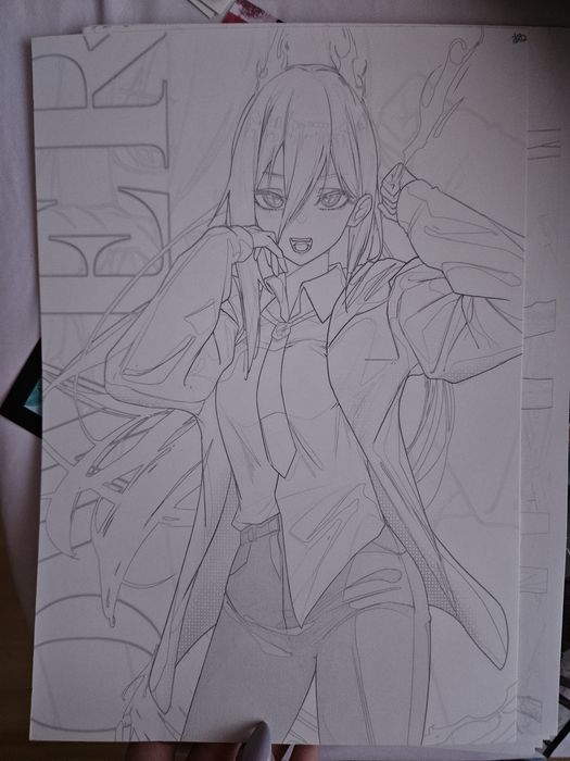 Скици за оцветяване Chainsaw Man