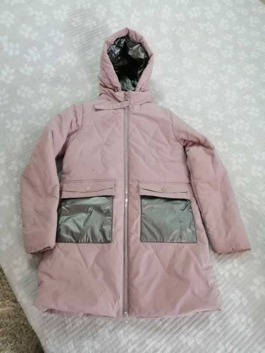 Продам стильный современный плащ/весна-осень б/у 10-12 лет/разм 152