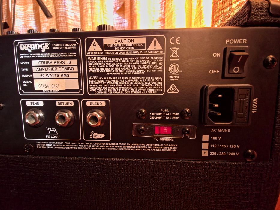 Orange Crush Bass 50 Бас Комбо