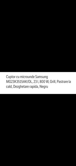 Cuptor microunde Samsung