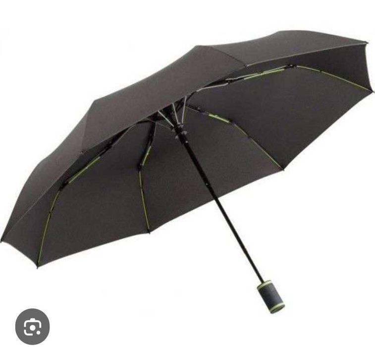 Зонтик автомат с усилителем серый хороший подарок на 14 января
