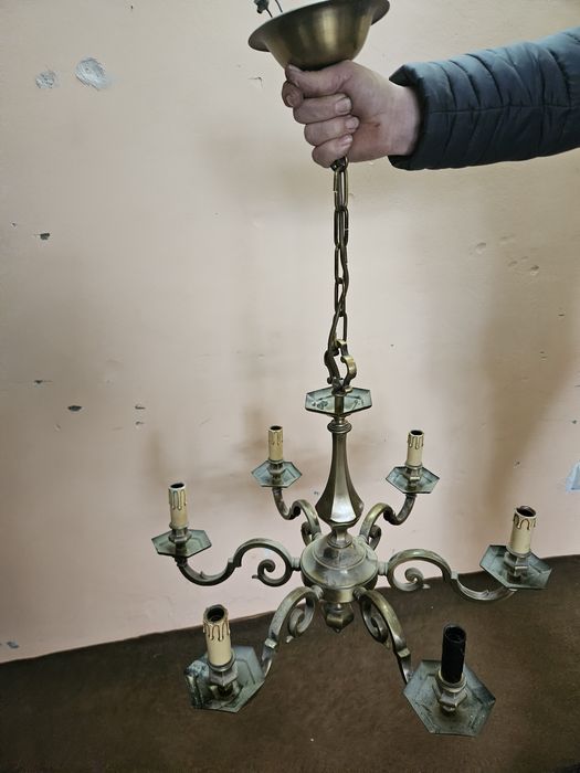 Candelabru bronz masiv