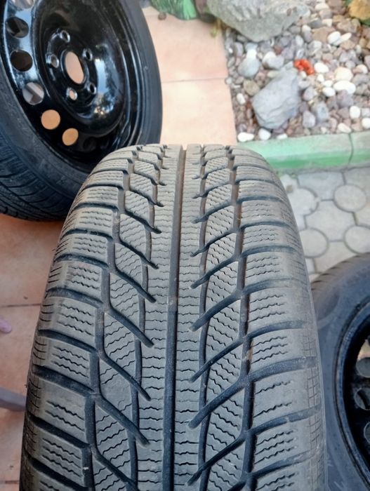 Set jante cu cauciucuri Dot 2025 pe 15 pentru VW Golf.Pasat.Touran.Cady.Skoda.Seat.Audi