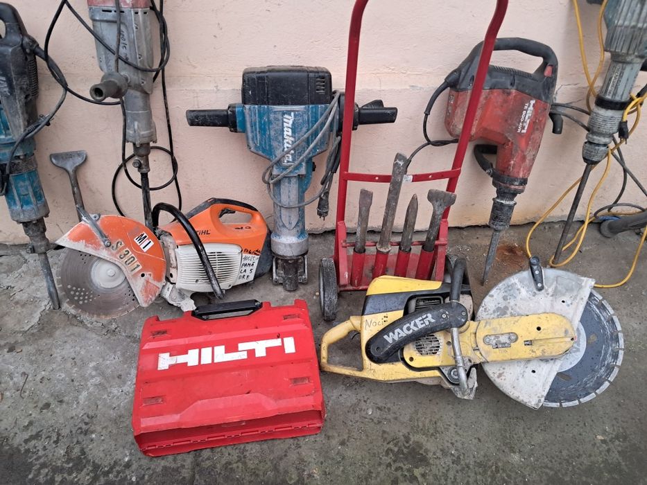 Picamar Rotopercutor picamer demolator drujba taiat beton LemnMotosapa