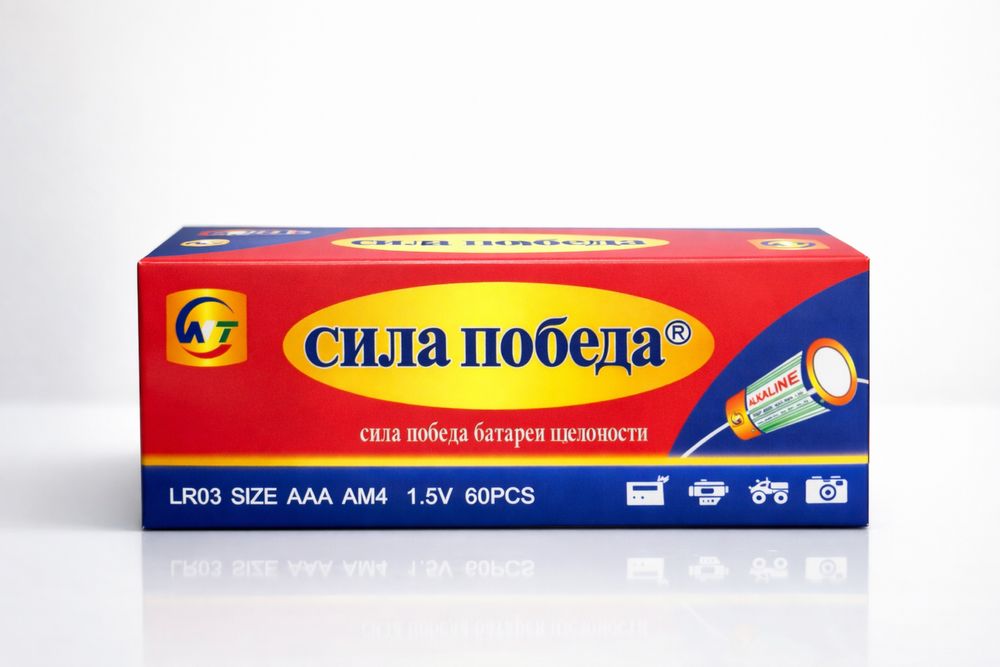 Батарейки AAA щелочные набор 60 шт для техники