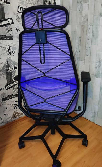 Scaun de gaming, Profesional, violet/Negru