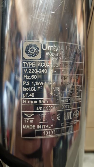 Pompa submersibila UMBRA Acuasub 100/100, 6000 l/or