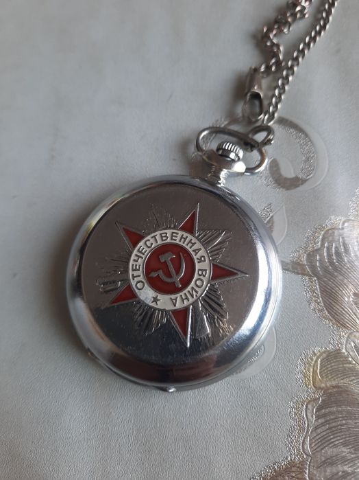 Карманные часы Молния 40лет победы