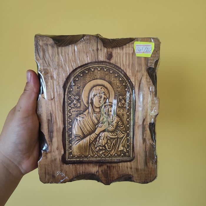 Икона Св. Георги Св. Николай Св. Богородица