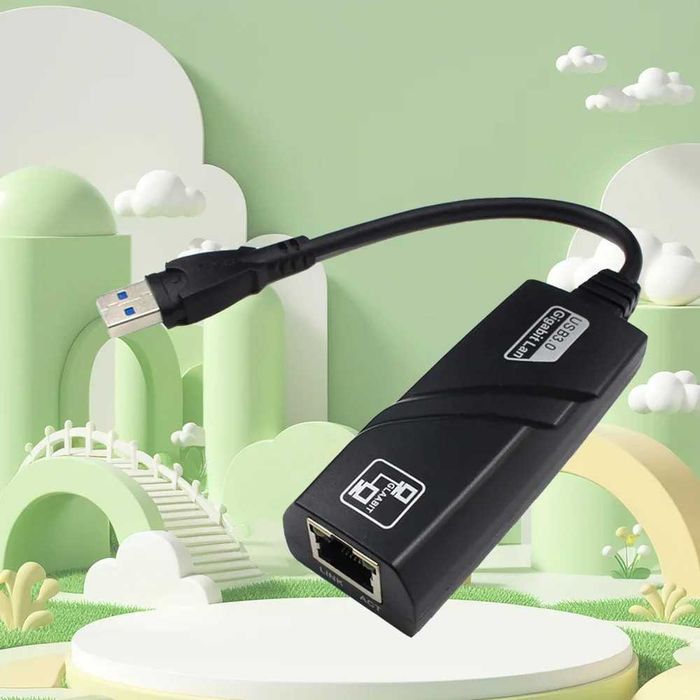 USB 3.0 Gigabit Ethernet LAN RJ45 Мрежов Адаптер 1000Mbps Network 1 gbps