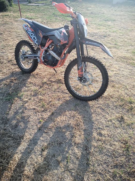 НОВ 250CC Gas TELSTAR Enduro Cross  + Подарък Каска
