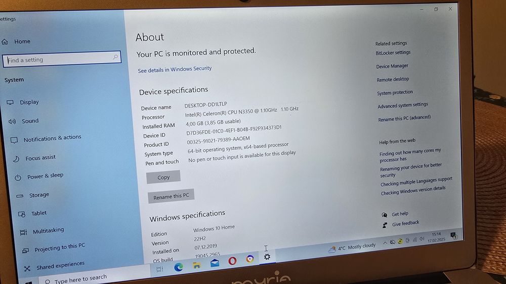 Laptop Myria MY8305 +SSD 240GB 13.3'