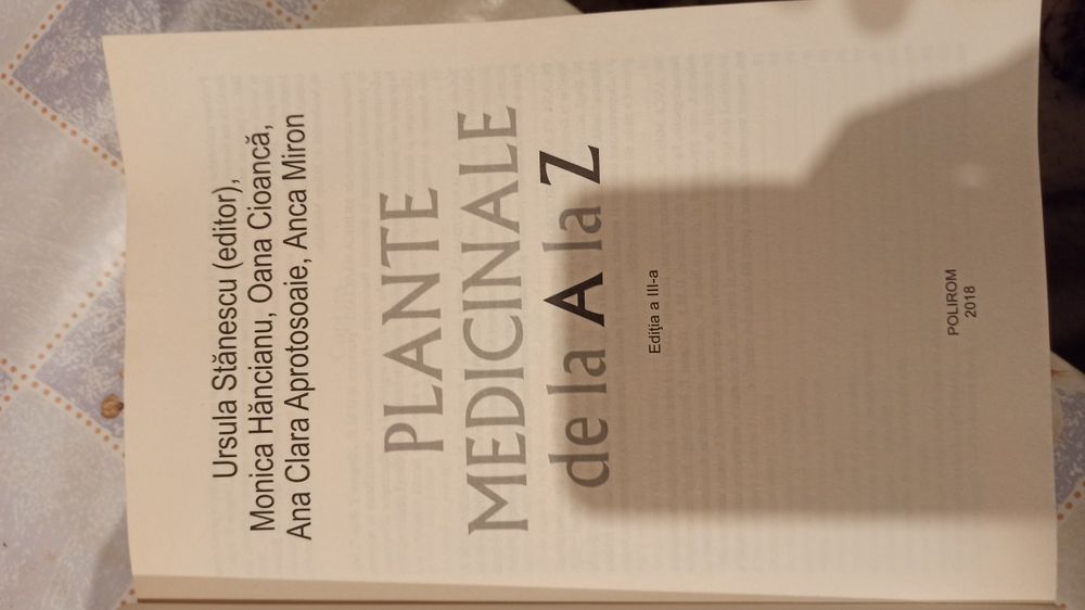 Plantele medicinale de la A la Z