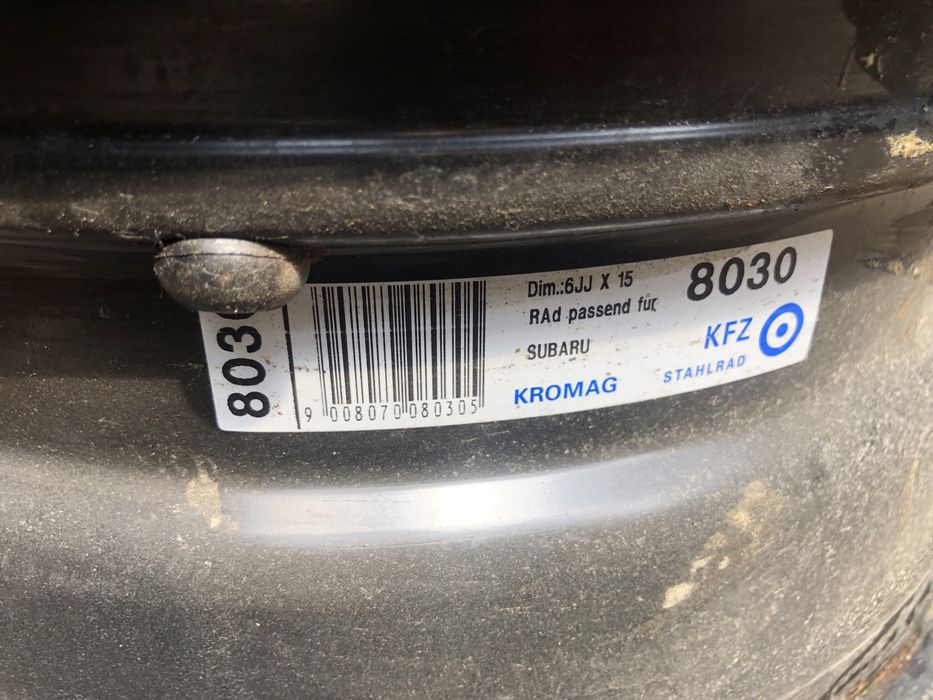 Диски на Субару б/у из Германии