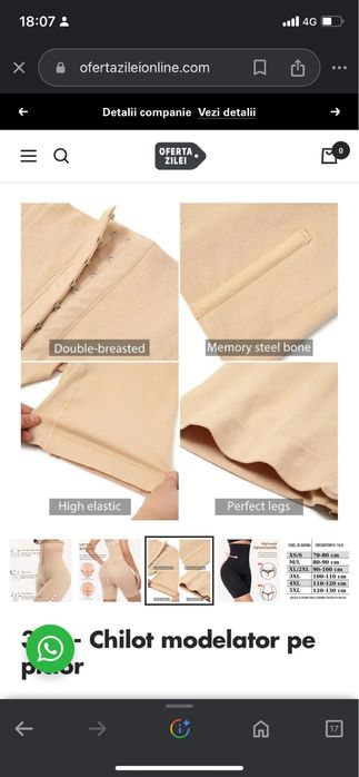 Chilot modelator pe picior