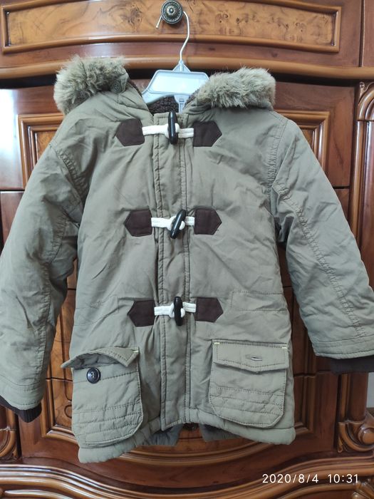 Куртка зимняя mothercare очень мягкая и теплая