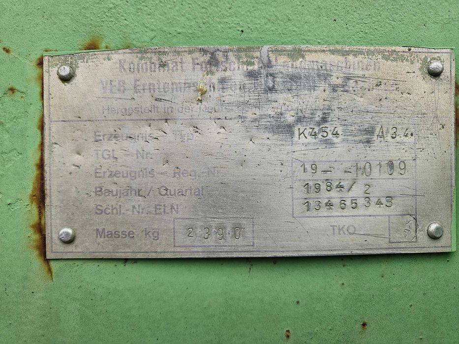 Балировачка Fortshritt K454