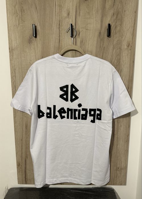 Tricou Balenciaga Alb*EXEMPLAR