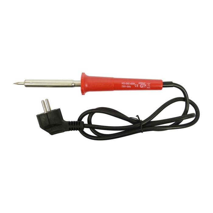 Ciocan de lipit 40W, maner plastic rosu