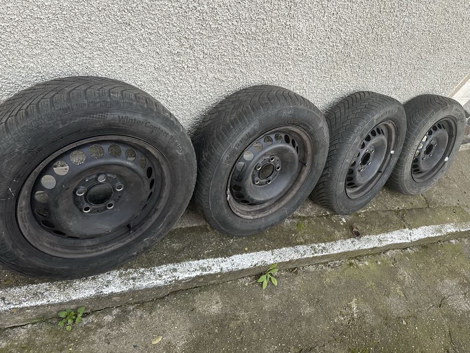 Set jante tabla + anvelope iarna195/65 R15