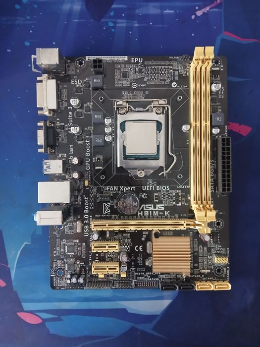 Placa de baza , procesor și ram