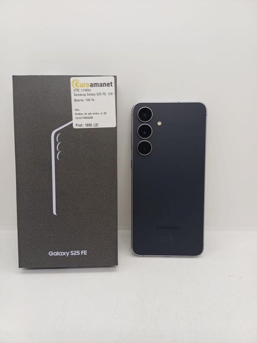 Telefon mobil Samsung Galaxy S25 FE, Dual SIM, 8GB RAM, 128GB -A-
