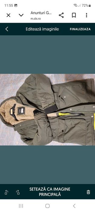 Geaca iarna copii. Lc Waikiki, culoarea verde ( oliver )