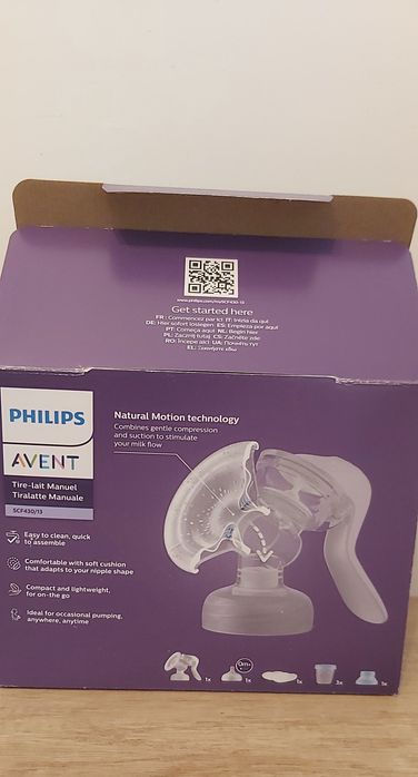 Pompa de san manuala cu recipiente nefolosite de stocare Philips Avent, SCF430/13, stare excelenta