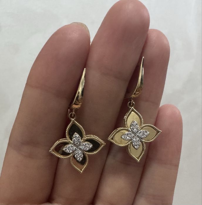 золото серьги 585