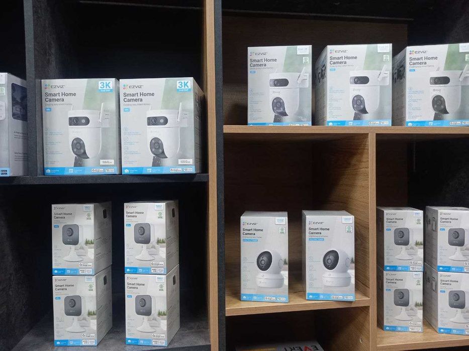 Video kuzatuv kameralar Hikvision, EZVIZ, TP-Link, Tapo, kafolat bilan