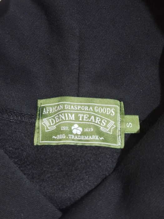 Суитшърт Denim Tears Cotton Wreath Hoodie Black - Размер S - Чисто нов