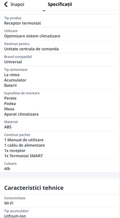 Termostat de Ambient SMART WIRELESS