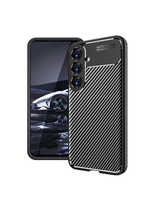 Husa Carbon Silicon Neagra - Samsung A50/A51/A52/A53/A54/A55/A56/A36