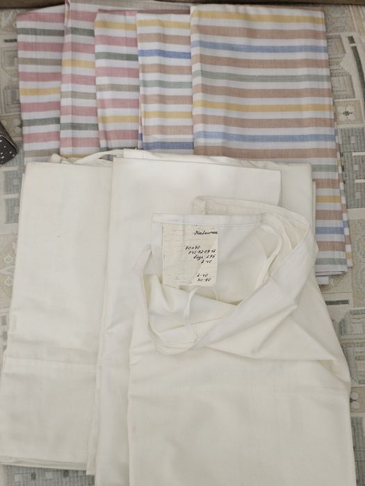 Простыни- пододеяльники - полотенца- тюдь