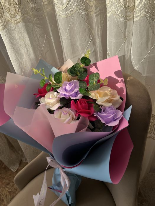 Букет из мыльных роз!