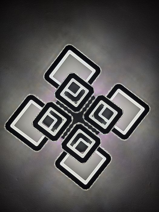 Lustra LED cu telecomanda si cristal