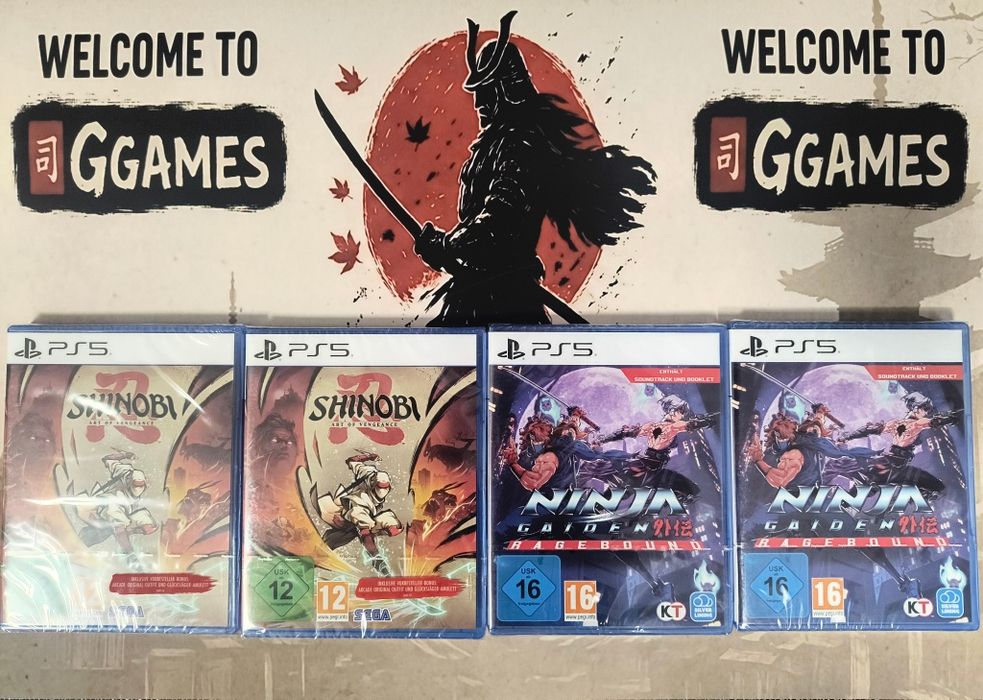 Shinobi 2 art of Vengeance , Ninja Gaiden Ragebound PS5