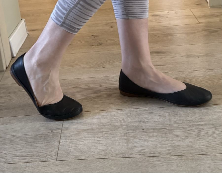 Кожаные мягкие балетки