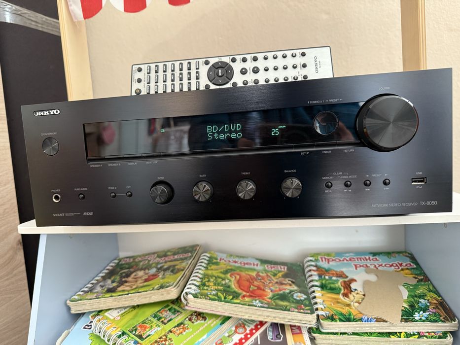 Onkyo TX-8050 стерео ресивър Оптичен вход