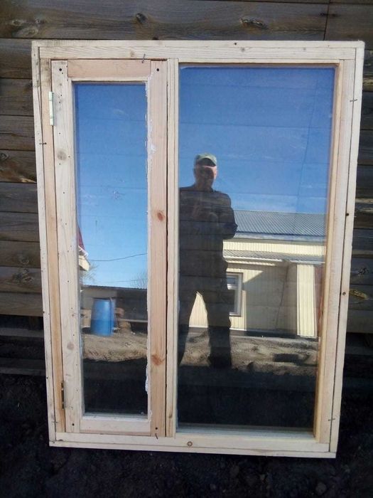 Продам окна деревянные, остекленные новые