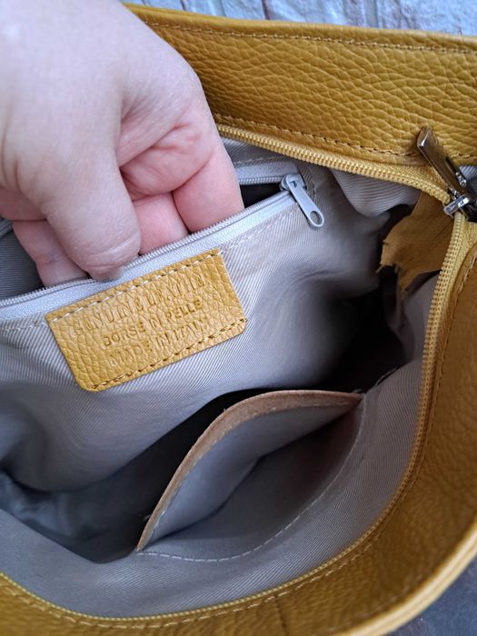 дамска чанта,малка жълта чанта,торба-естествена кожа