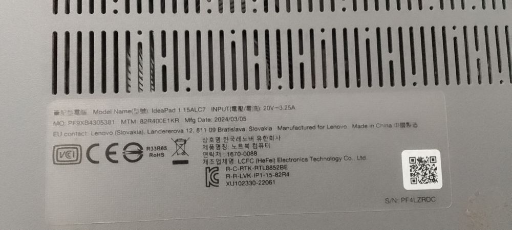 Notebook lenovo ofisda ishlatilgan