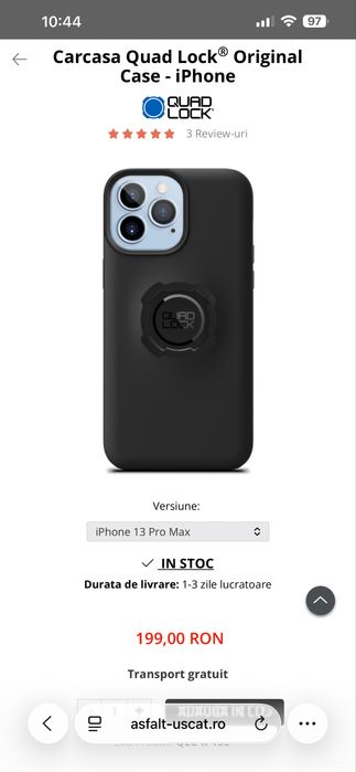 Vand husa QuadLock iPhone 13 Pro Max