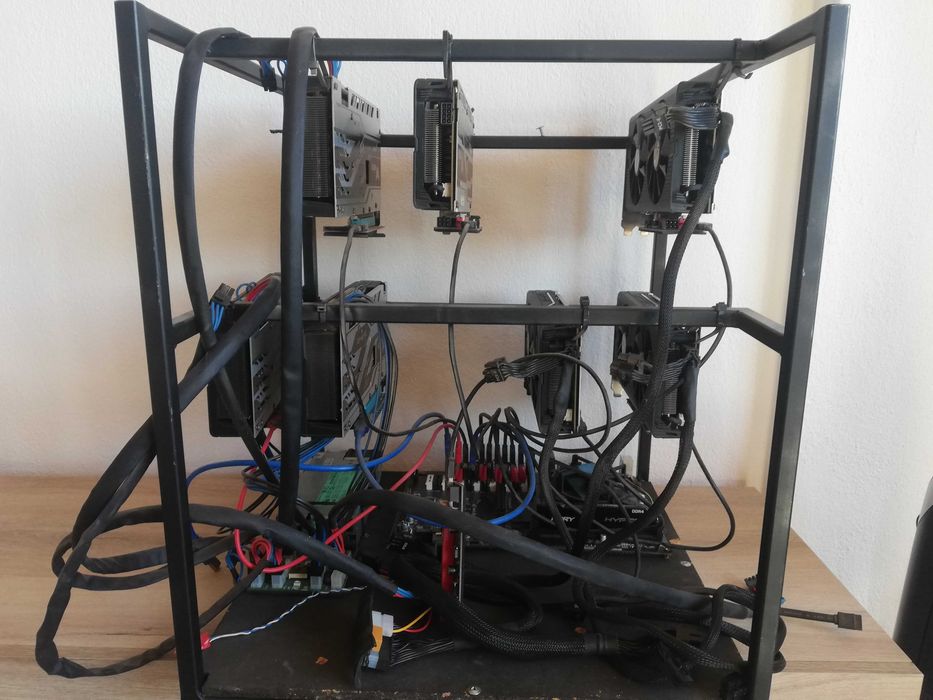Mining rig 7 x Sapphire RX470 RX570 8GB